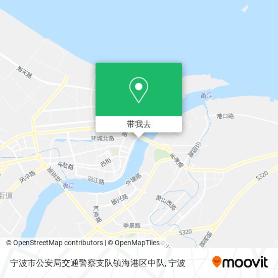 宁波市公安局交通警察支队镇海港区中队地图
