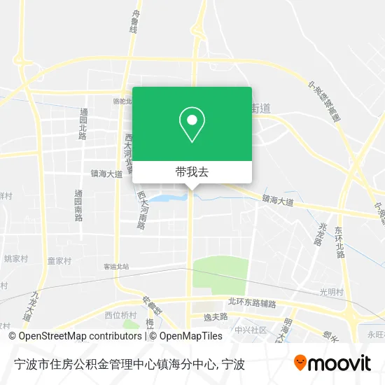 宁波市住房公积金管理中心镇海分中心地图