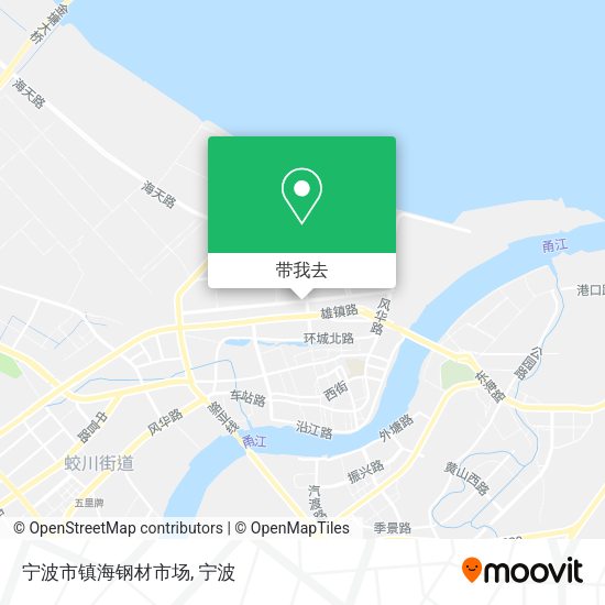宁波市镇海钢材市场地图