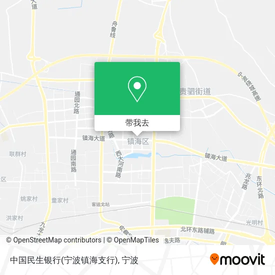中国民生银行(宁波镇海支行)地图