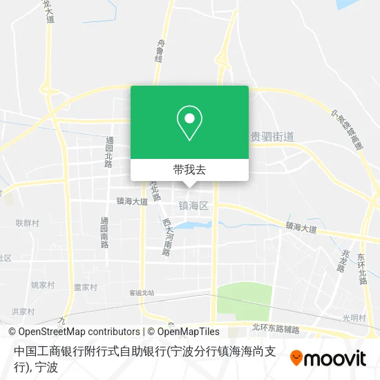 中国工商银行附行式自助银行(宁波分行镇海海尚支行)地图