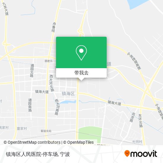 镇海区人民医院-停车场地图