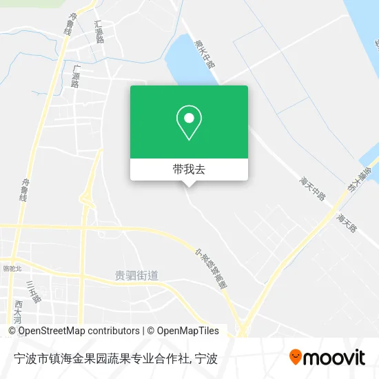 宁波市镇海金果园蔬果专业合作社地图