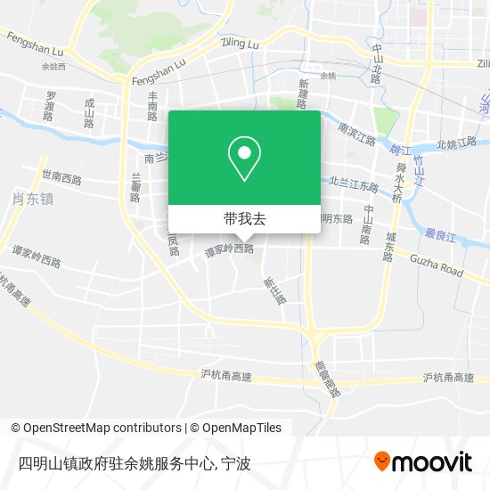 四明山镇政府驻余姚服务中心地图