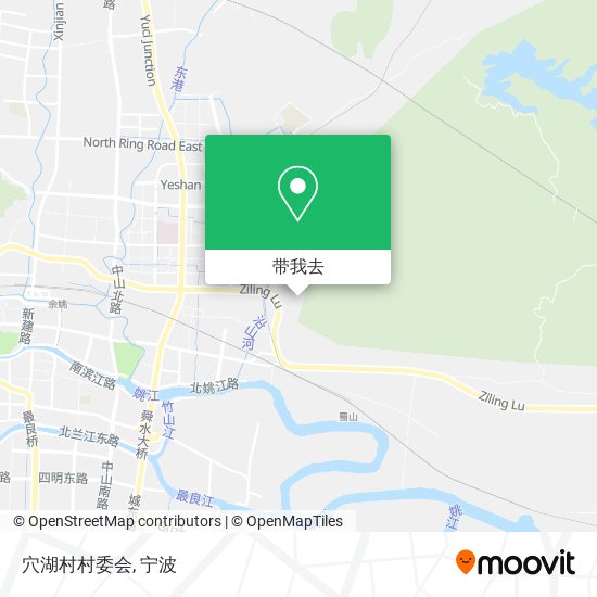 穴湖村村委会地图