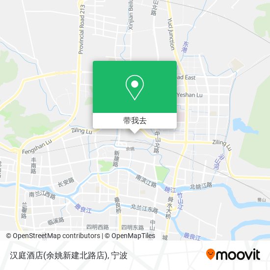 汉庭酒店(余姚新建北路店)地图