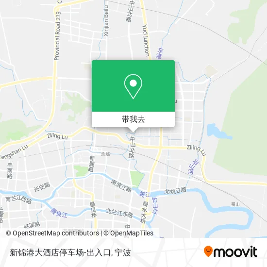 新锦港大酒店停车场-出入口地图