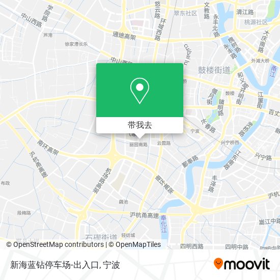 新海蓝钻停车场-出入口地图