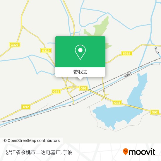 浙江省余姚市丰达电器厂地图