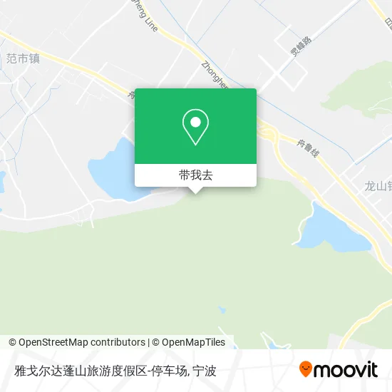 雅戈尔达蓬山旅游度假区-停车场地图