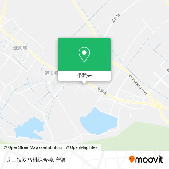 龙山镇双马村综合楼地图