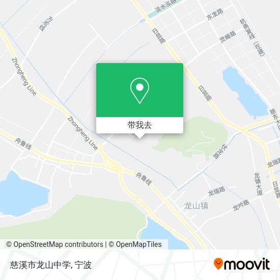 慈溪市龙山中学地图
