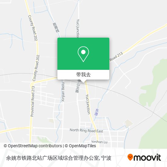 余姚市铁路北站广场区域综合管理办公室地图