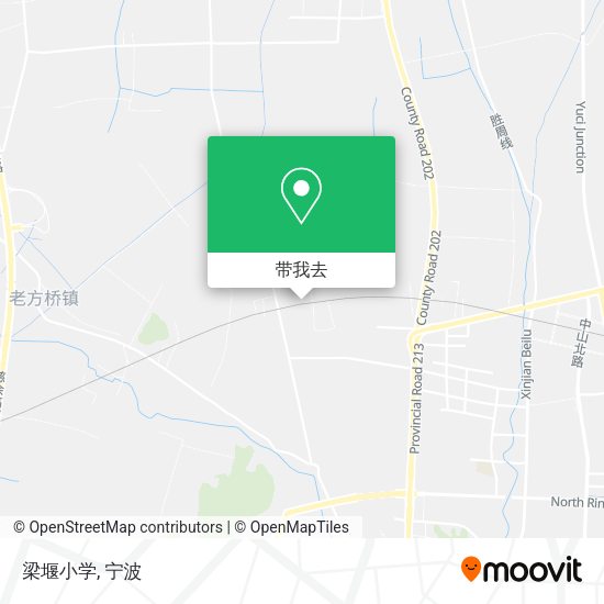 梁堰小学地图
