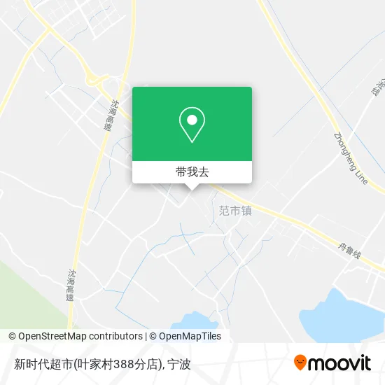 新时代超市(叶家村388分店)地图