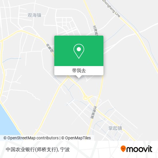 中国农业银行(师桥支行)地图