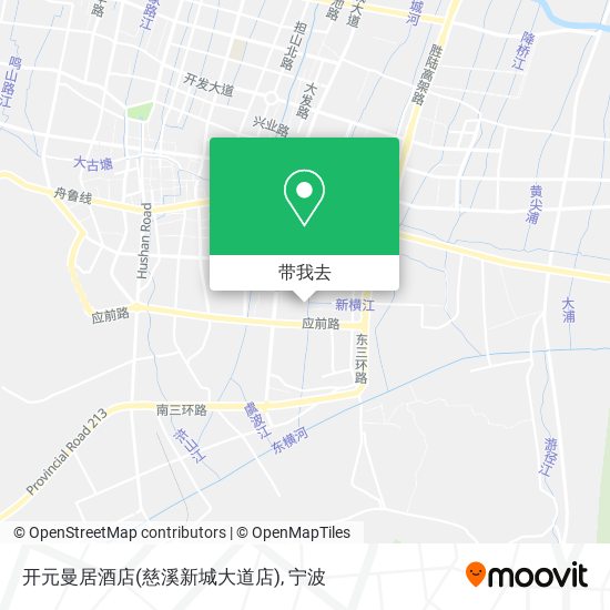 开元曼居酒店(慈溪新城大道店)地图