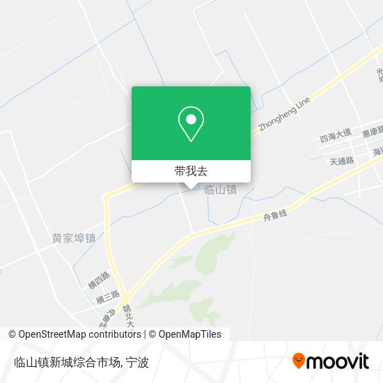 临山镇新城综合市场地图