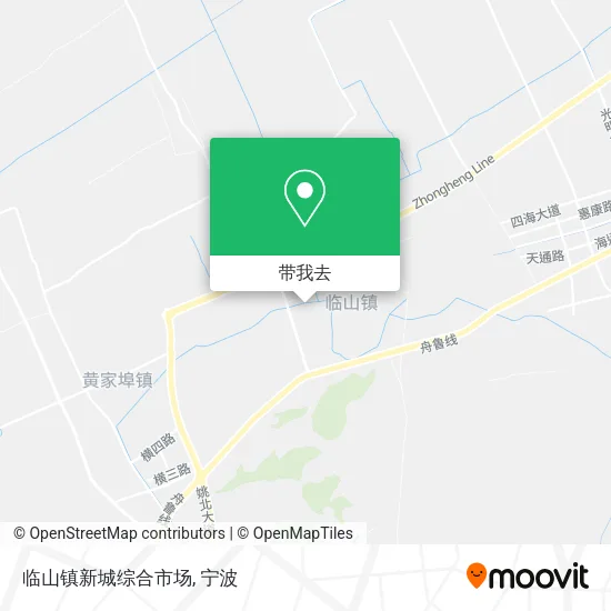临山镇新城综合市场地图