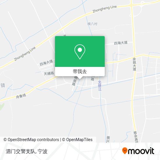 泗门交警支队地图