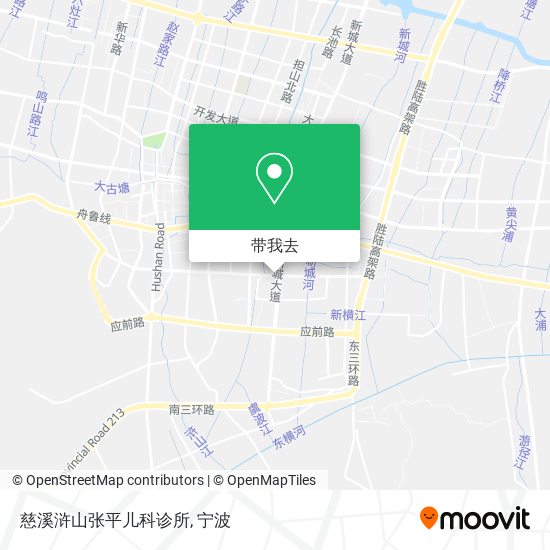 慈溪浒山张平儿科诊所地图
