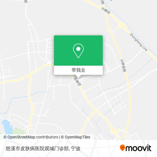 慈溪市皮肤病医院观城门诊部地图