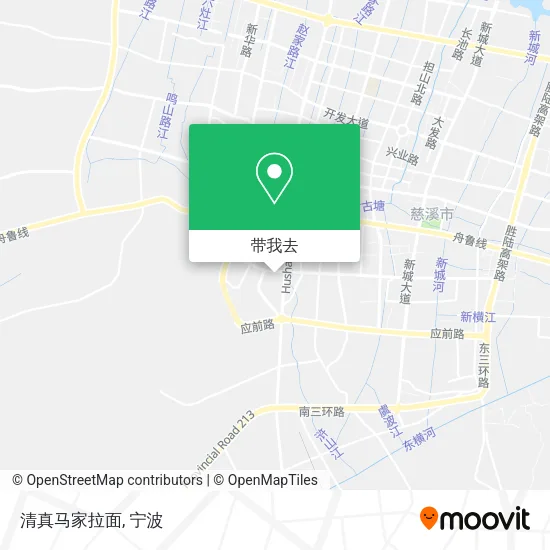 清真马家拉面地图