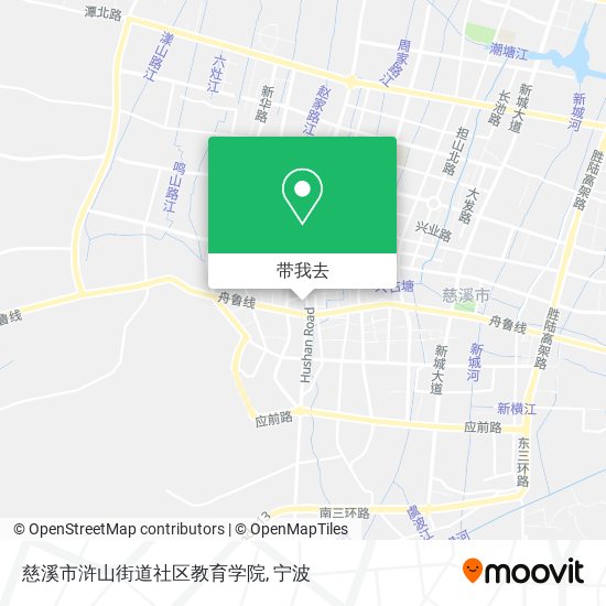 慈溪市浒山街道社区教育学院地图