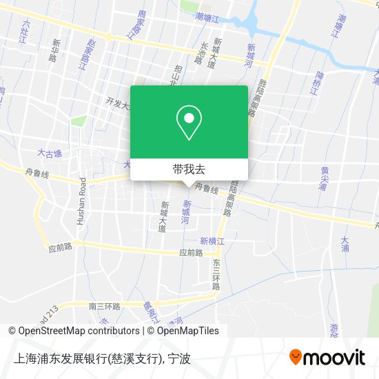 上海浦东发展银行(慈溪支行)地图