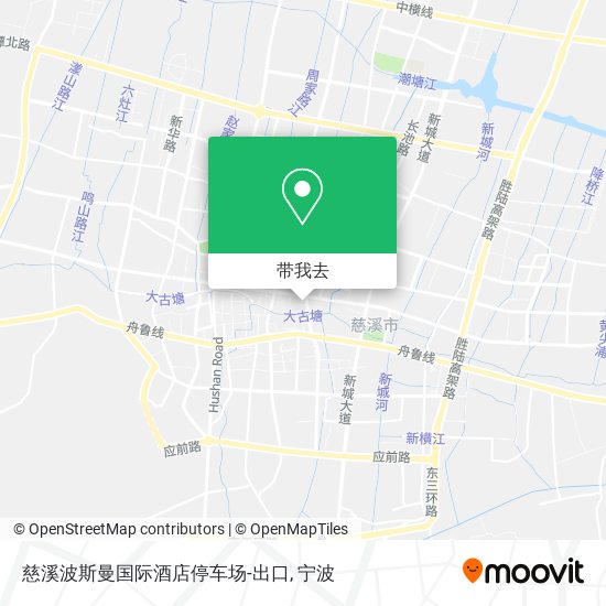 慈溪波斯曼国际酒店停车场-出口地图