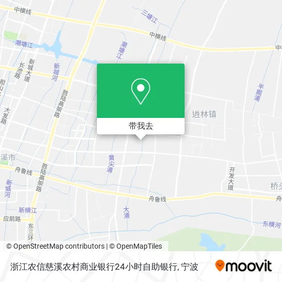 浙江农信慈溪农村商业银行24小时自助银行地图