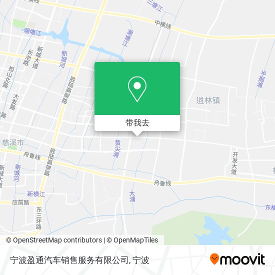 宁波盈通汽车销售服务有限公司地图