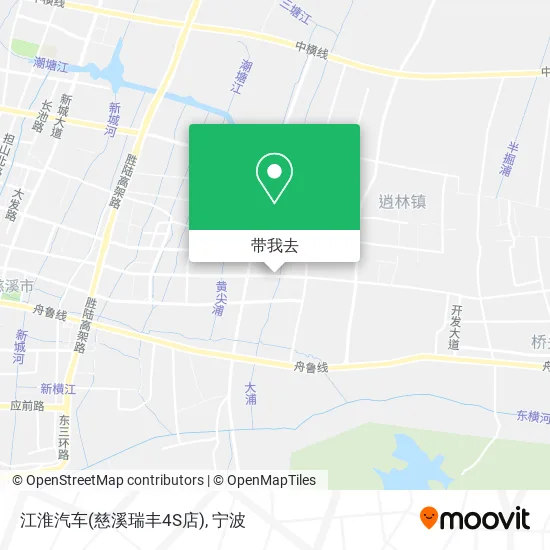 江淮汽车(慈溪瑞丰4S店)地图