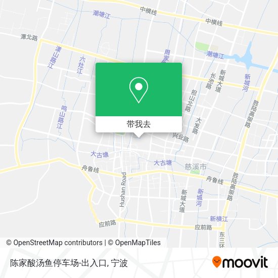 陈家酸汤鱼停车场-出入口地图