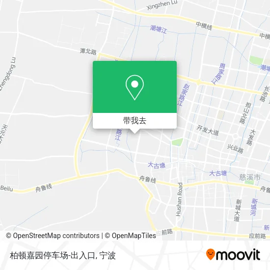 柏顿嘉园停车场-出入口地图