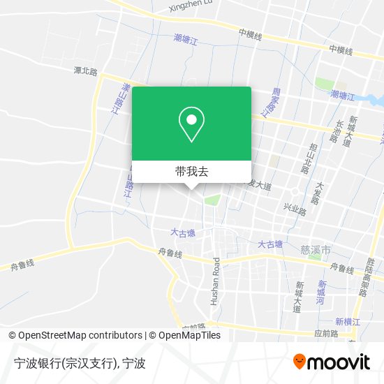 宁波银行(宗汉支行)地图