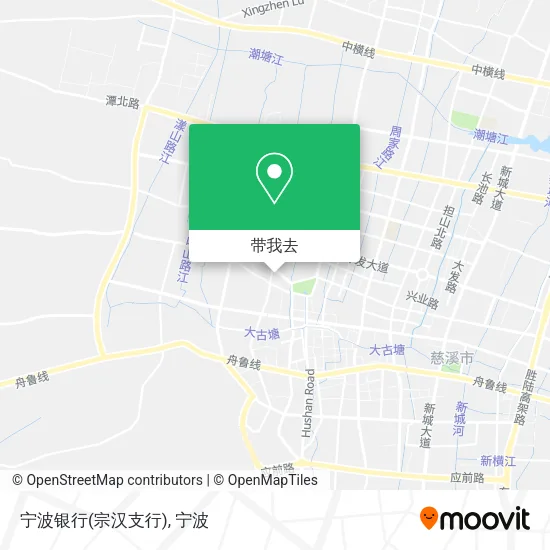 宁波银行(宗汉支行)地图