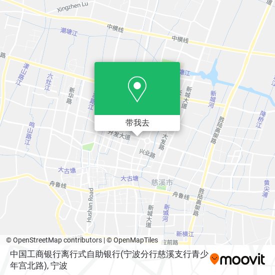 中国工商银行离行式自助银行(宁波分行慈溪支行青少年宫北路)地图