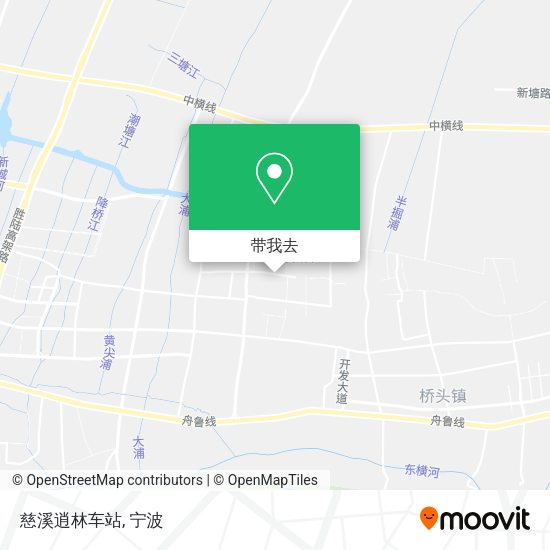 慈溪逍林车站地图