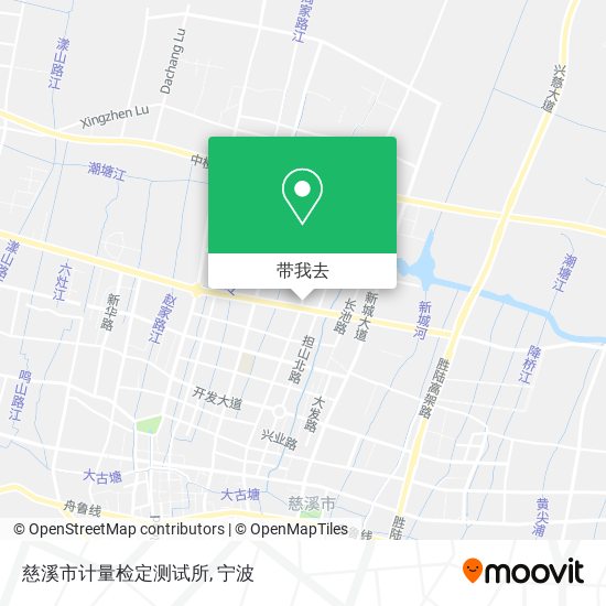 慈溪市计量检定测试所地图