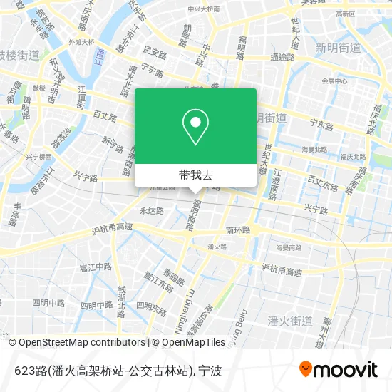 623路(潘火高架桥站-公交古林站)地图