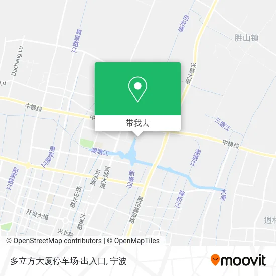 多立方大厦停车场-出入口地图