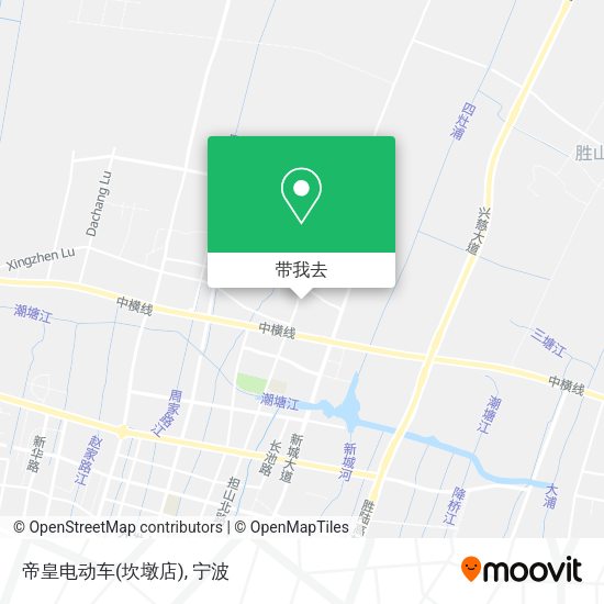 帝皇电动车(坎墩店)地图