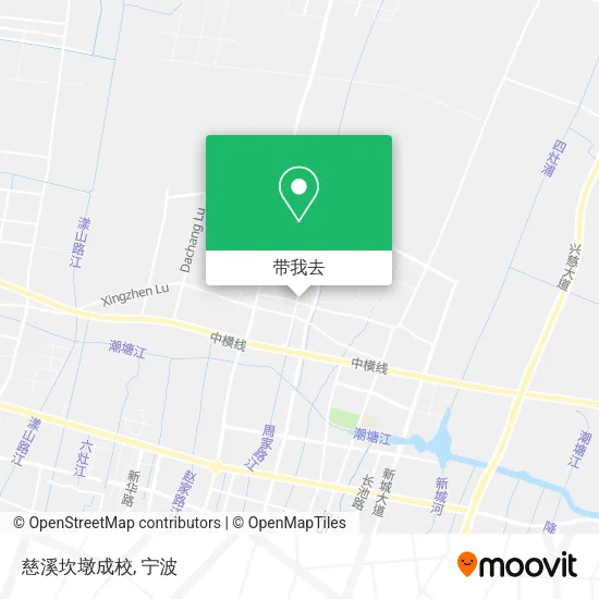 慈溪坎墩成校地图