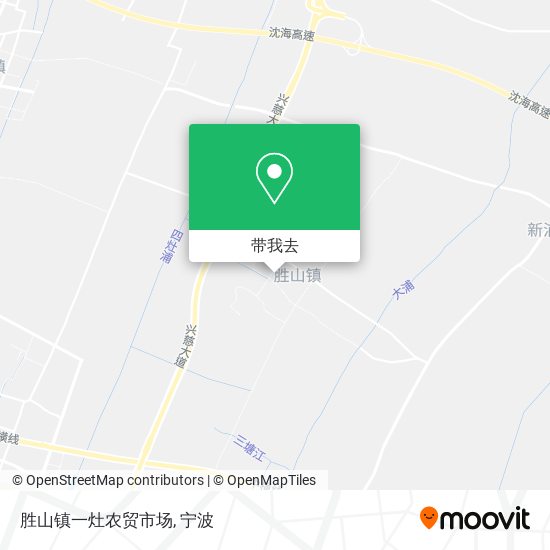 胜山镇一灶农贸市场地图