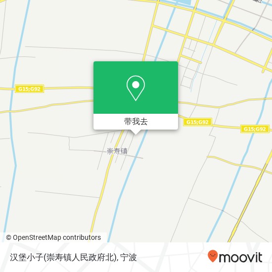 汉堡小子(崇寿镇人民政府北)地图