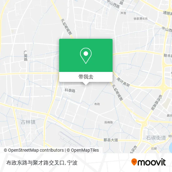 布政东路与聚才路交叉口地图