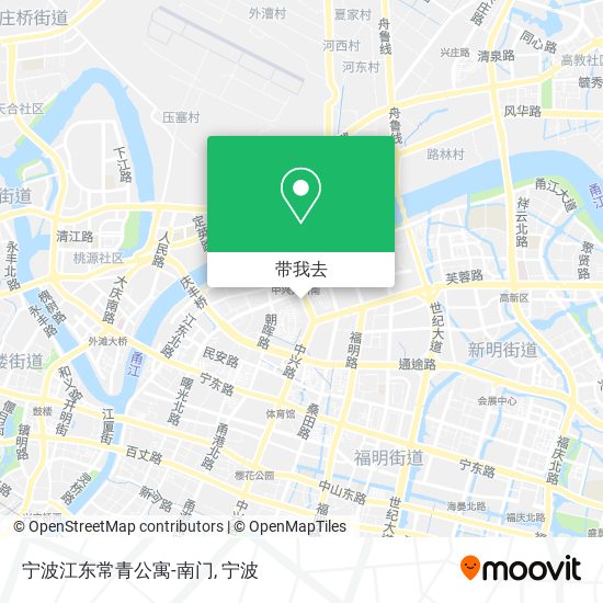 宁波江东常青公寓-南门地图