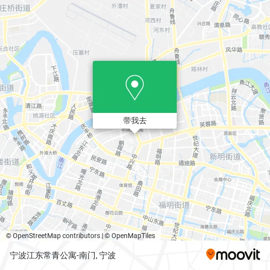 宁波江东常青公寓-南门地图