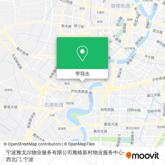 宁波雅戈尔物业服务有限公司雅格新村物业服务中心-西北门地图